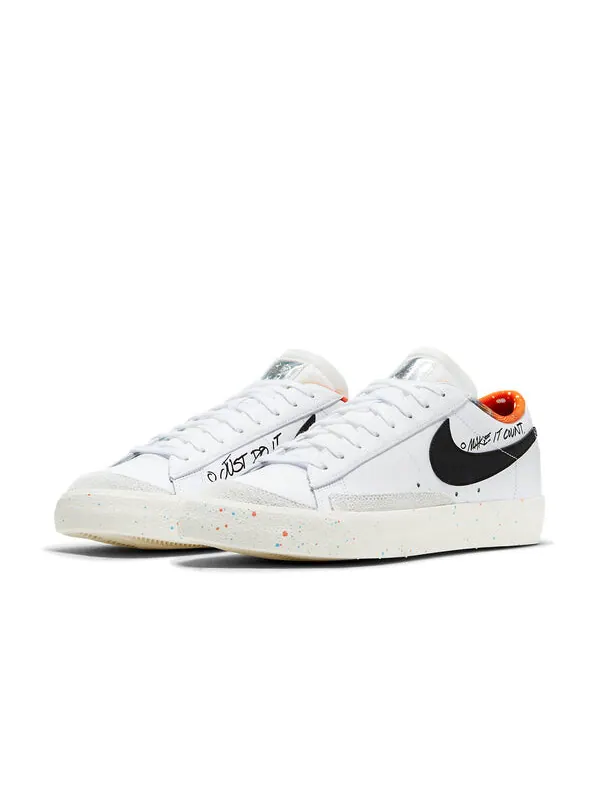 Кроссовки blazer low '77 vintage 'make it count' Nike — изображение 3 из 4, белый/черный
