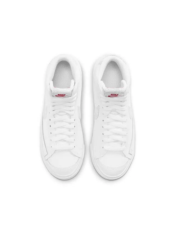 Кроссовки blazer mid '77 'white logo print' Nike — изображение 4 из 4, белый/серебристый