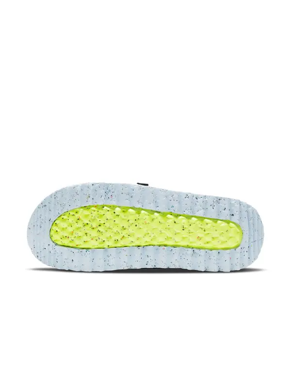 Тапочки asuna crater slide 'volt' Nike — изображение 4 из 4, серый/зеленый/синий