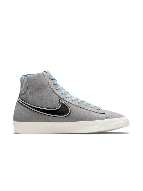 Кроссовки blazer mid '77 vintage 'particle grey denim' Nike — изображение 2 из 4, серый/синий/белый