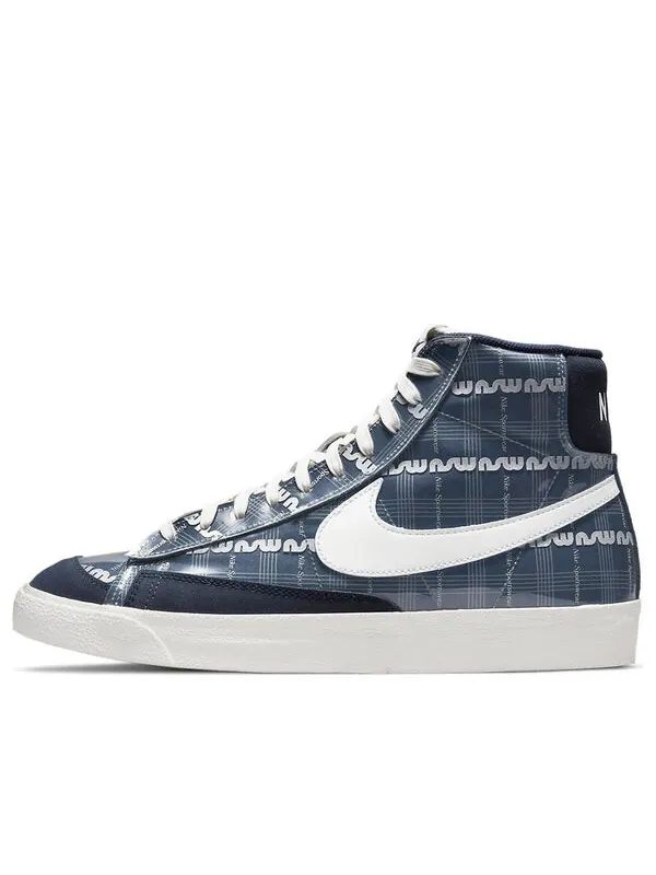 Кроссовки blazer mid '77 'midnight navy' Nike — изображение 1 из 4, синий/белый