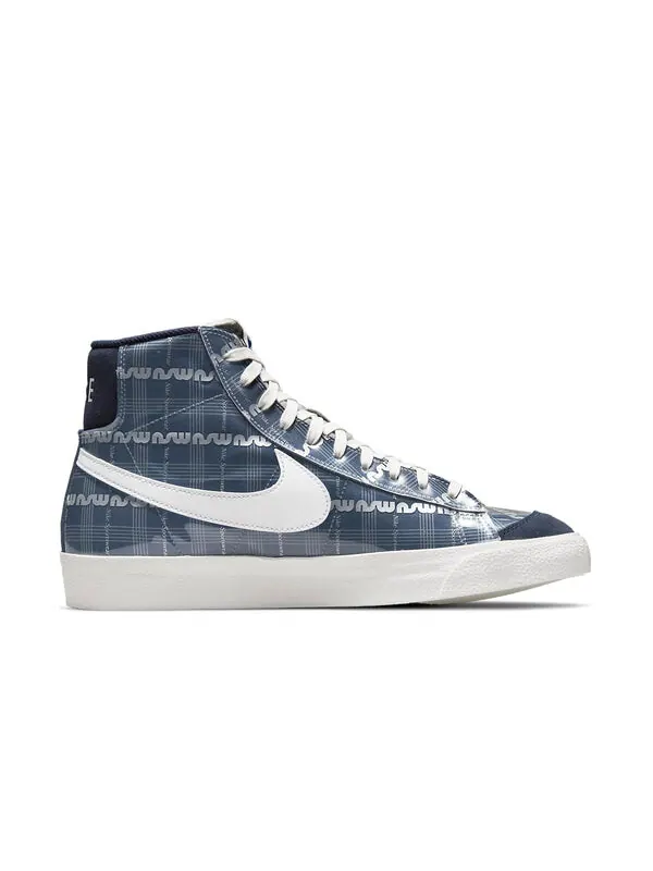 Кроссовки blazer mid '77 'midnight navy' Nike — изображение 2 из 4, синий/белый