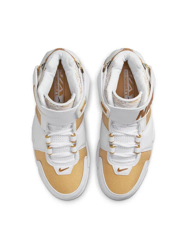 Кроссовки zoom lebron 2 retro 'maccabi' 2022 Nike — изображение 4 из 4, белый/золотистый