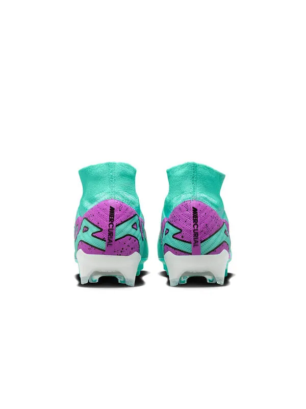 Кроссовки mercurial superfly 9 elite fg high-top 'hyper turquoise' Nike — изображение 3 из 4, черный/белый