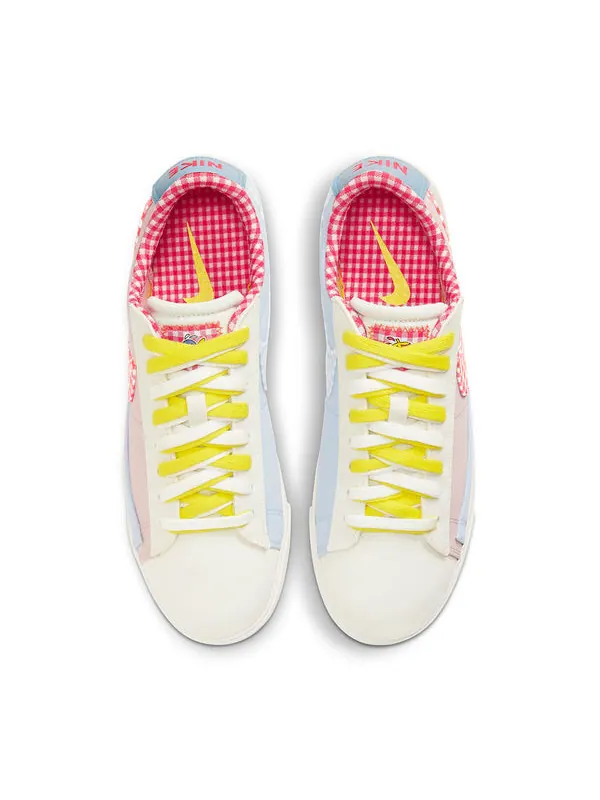 Кроссовки блейзер низкий lx Nike — изображение 4 из 4, розовый/желтый/синий