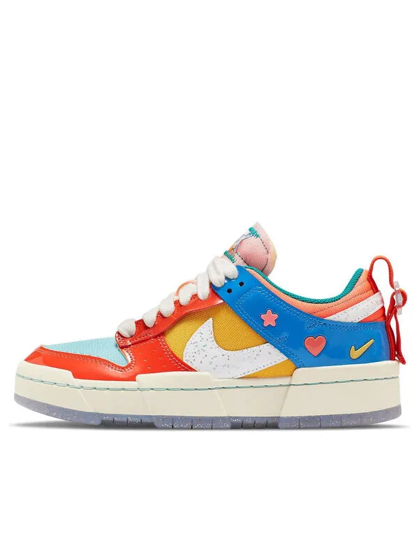Кроссовки dunk low destroy Nike — изображение 1 из 4, оранжевый/синий/красный