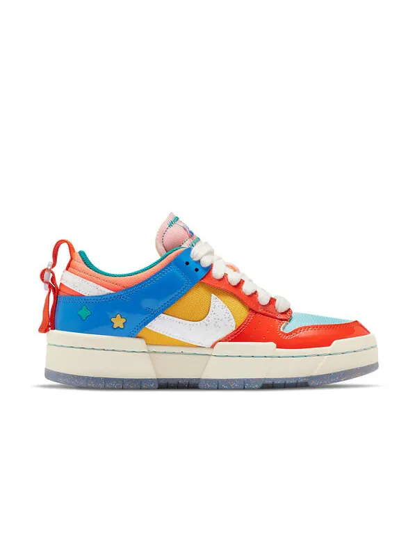 Кроссовки dunk low destroy Nike — изображение 2 из 4, оранжевый/синий/красный