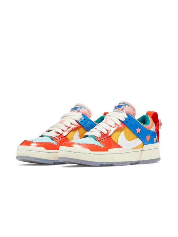 Кроссовки dunk low destroy Nike — изображение 3 из 4, оранжевый/синий/красный