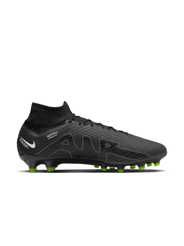 Кроссовки mercurial superfly 9 elite ag-pro 'black white volt' Nike — изображение 2 из 4, черный/белый/серый