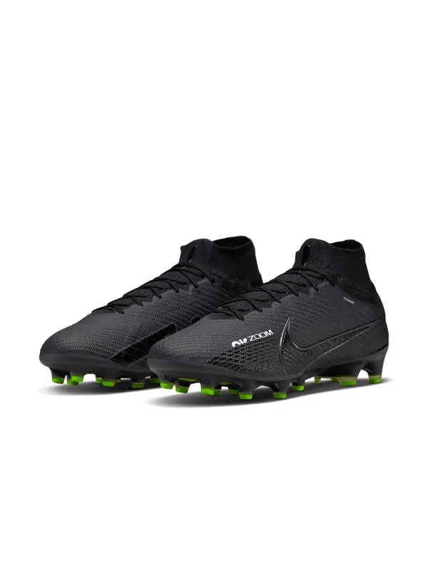 Кроссовки mercurial superfly 9 elite ag-pro 'black white volt' Nike — изображение 3 из 4, черный/белый/серый