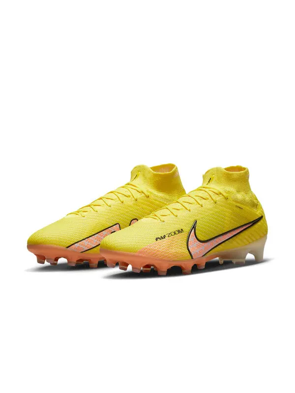Кроссовки mercurial superfly 9 elite ag pro Nike — изображение 4 из 4, желтый/розовый