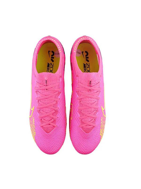 Кроссовки Nike Zoom Vapor 15 Elite AG-Pro 'Pink Blast Volt' — изображение 3 из 4, розовый/желтый