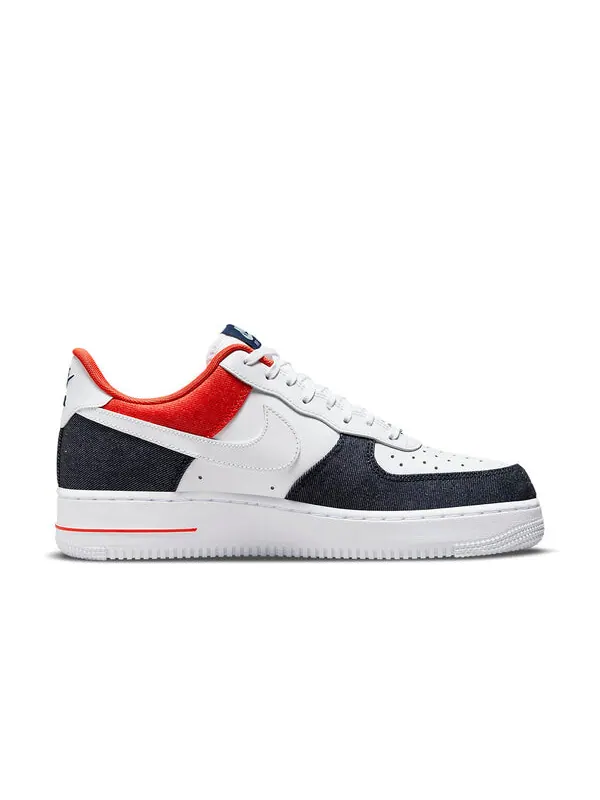 Кроссовки air force 1 '07 lx 'white red denim' Nike — изображение 2 из 4, белый/синий/красный