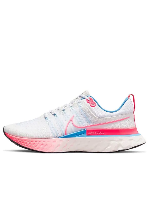 Кроссовки react infinity run flyknit 2 Nike — изображение 1 из 4, белый/розовый/синий