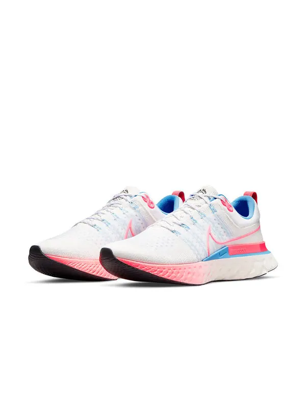 Кроссовки react infinity run flyknit 2 Nike — изображение 3 из 4, белый/розовый/синий