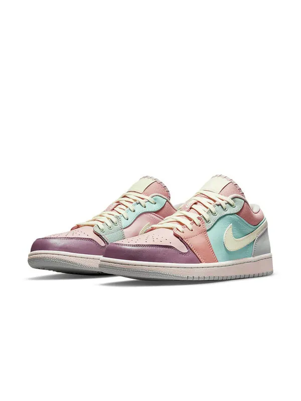 Кроссовки 1 low se Air Jordan — изображение 3 из 4, розовый/зеленый