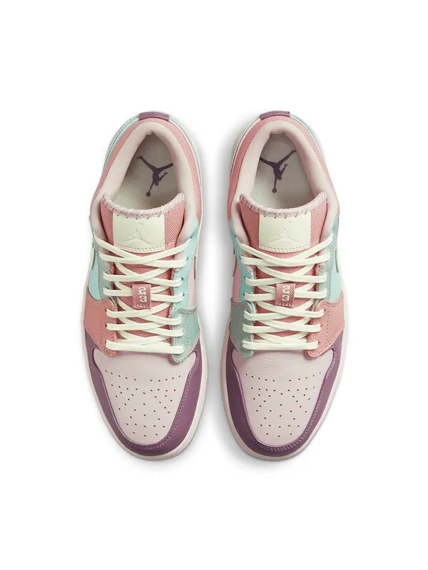 Кроссовки 1 low se Air Jordan — изображение 4 из 4, розовый/зеленый