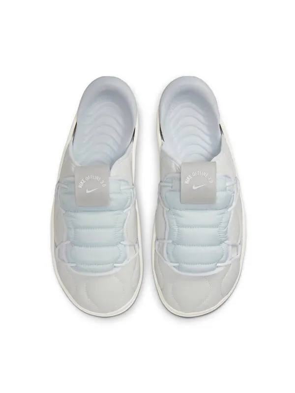 Тапочки offline 3.0 mule 'sail white' Nike — изображение 4 из 4, платиновый/белый