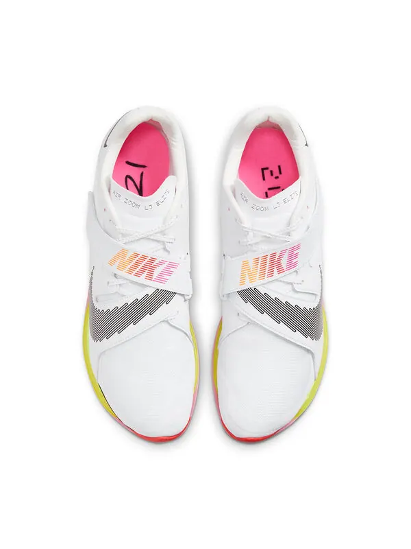Кроссовки air zoom long jump elite Nike — изображение 2 из 4, белый/красный