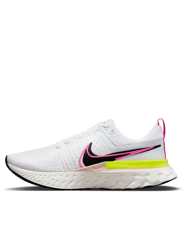 Кроссовки react infinity run flyknit 2 Nike — изображение 1 из 4, белый//розовый/черный