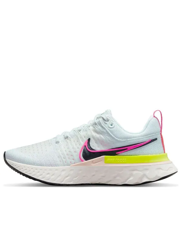 Кроссовки react infinity run flyknit 2 Nike — изображение 1 из 4, белый//розовый/черный