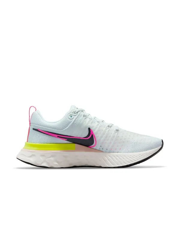 Кроссовки react infinity run flyknit 2 Nike — изображение 2 из 4, белый//розовый/черный