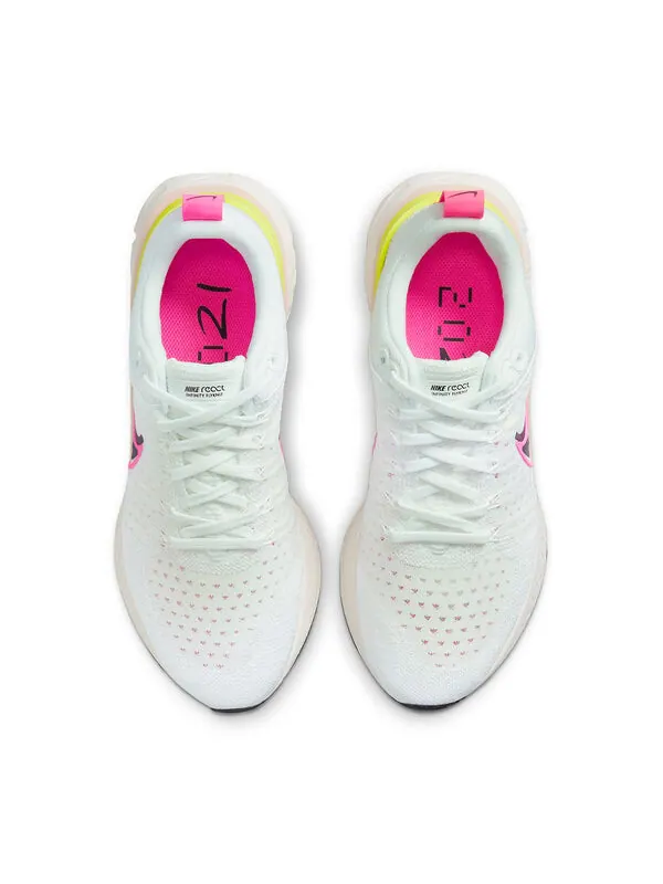 Кроссовки react infinity run flyknit 2 Nike — изображение 4 из 4, белый//розовый/черный