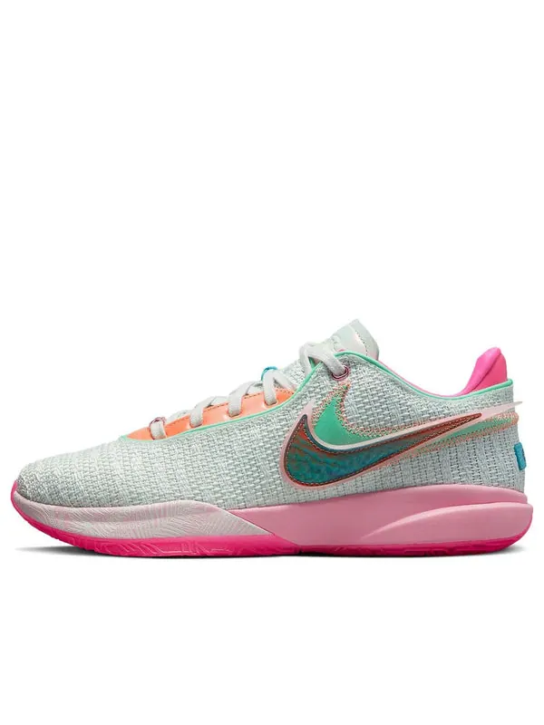Кроссовки lebron 20 'time machine' Nike — изображение 1 из 1, светлый зеленый/розовый