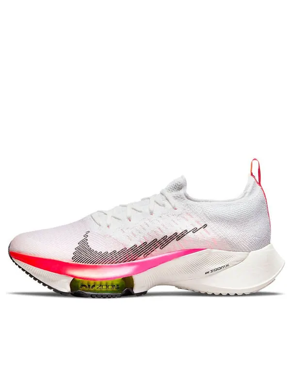 Кроссовки air zoom tempo next% flyknit Nike — изображение 1 из 4, белый//розовый/черный