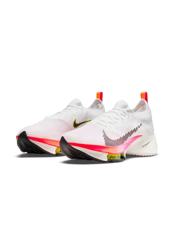 Кроссовки air zoom tempo next% flyknit Nike — изображение 3 из 4, белый//розовый/черный