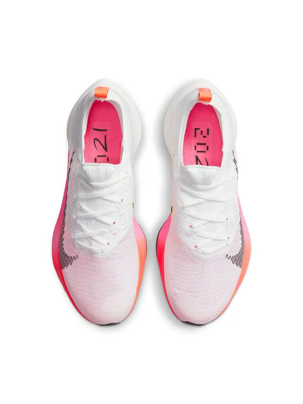 Кроссовки air zoom tempo next% flyknit Nike — изображение 4 из 4, белый//розовый/черный