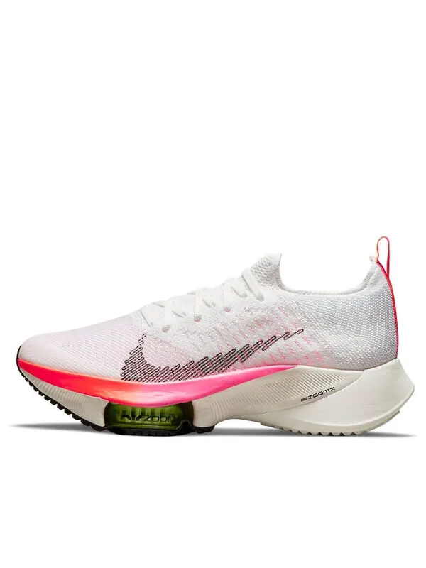 Кроссовки air zoom tempo next% flyknit Nike — изображение 1 из 4, белый//розовый/черный