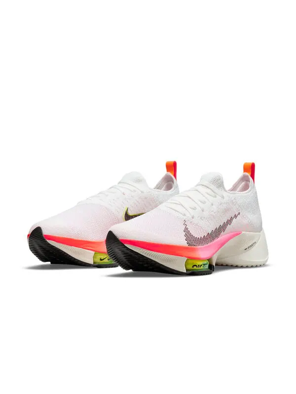 Кроссовки air zoom tempo next% flyknit Nike — изображение 3 из 4, белый//розовый/черный
