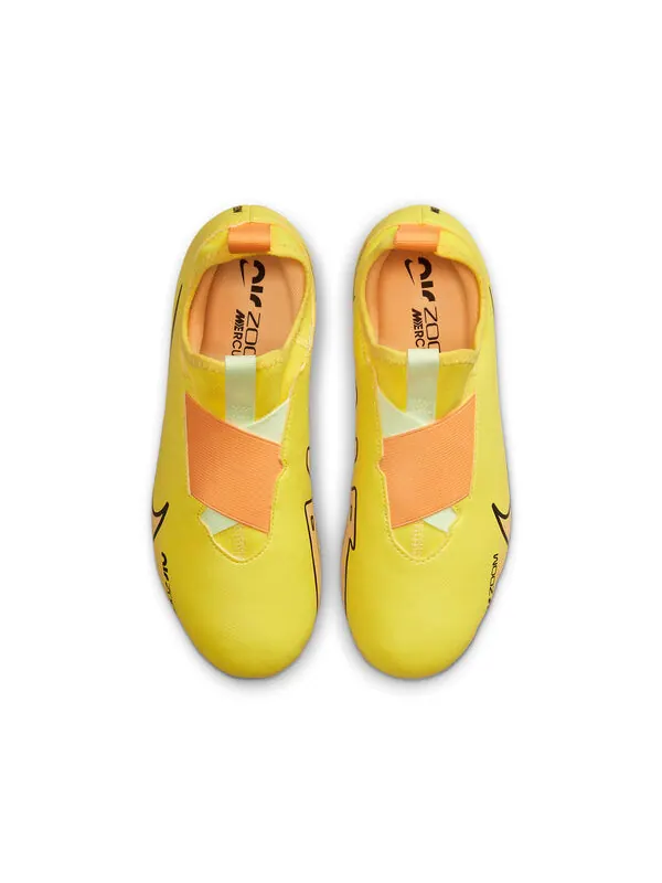 Кроссовки jr zoom mercurial vapor 15 academy hg Nike — изображение 2 из 4, желтый/розовый