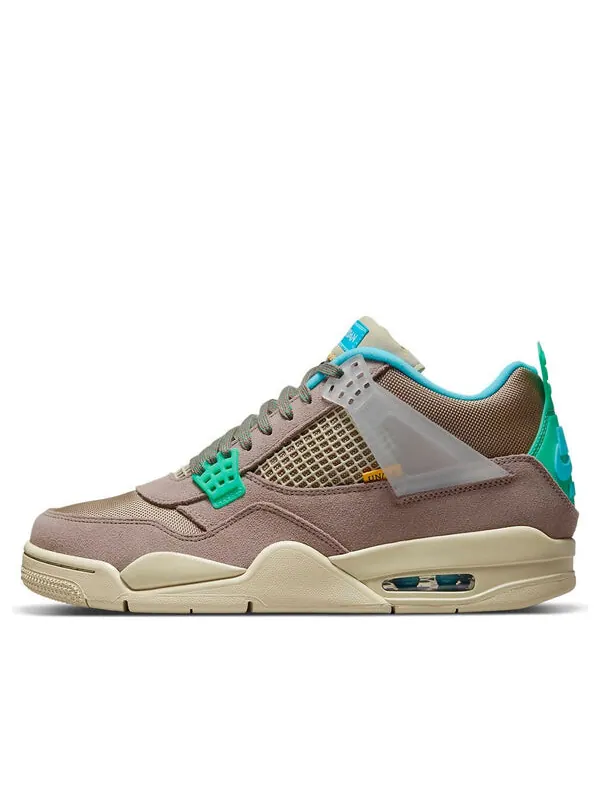 Кроссовки 4 ретро x union la Air Jordan — изображение 1 из 4, синий/хаки/зеленый