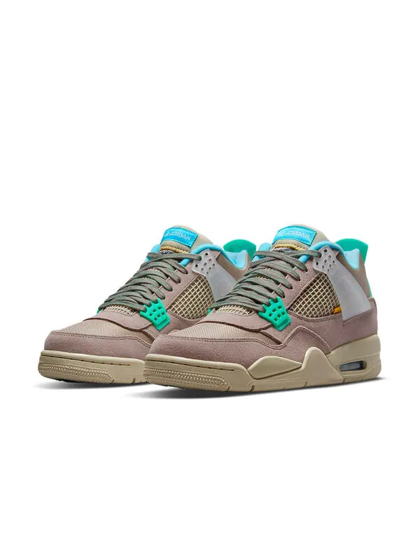 Кроссовки 4 ретро x union la Air Jordan — изображение 3 из 4, синий/хаки/зеленый