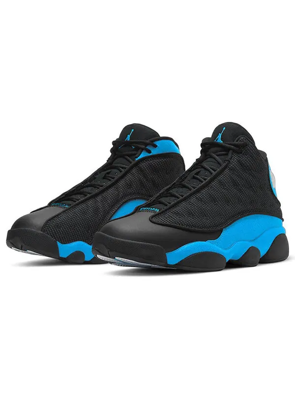 Кроссовки 13 retro 'black university blue' Air Jordan — изображение 3 из 4, черный/синий/черный