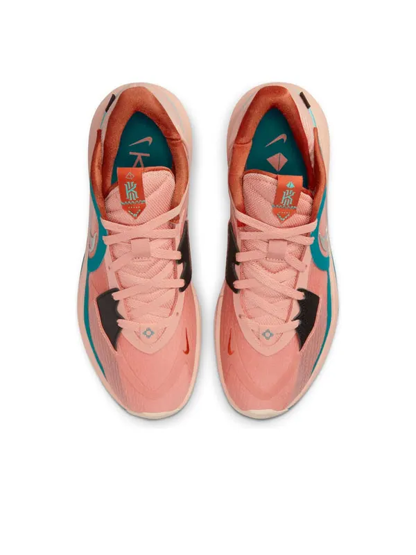 Кроссовки kyrie low 5 'light madder root' Nike — изображение 4 из 4, оранжевый/зеленый