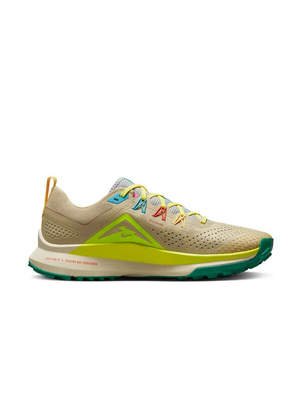 Кроссовки react pegasus trail 4 'team gold volt' Nike — изображение 2 из 4, золотистый/синий/зеленый