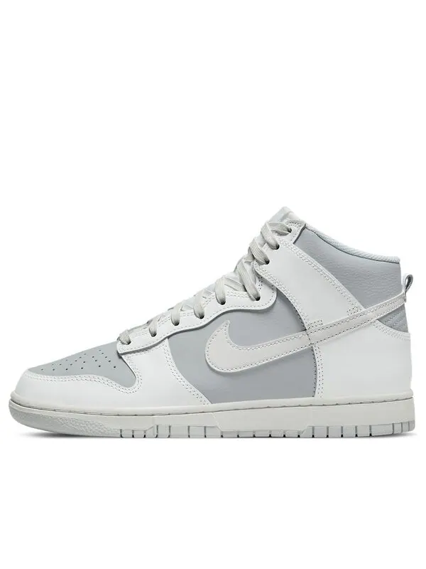 Кроссовки данк высокие Nike — изображение 1 из 4, белый/серый