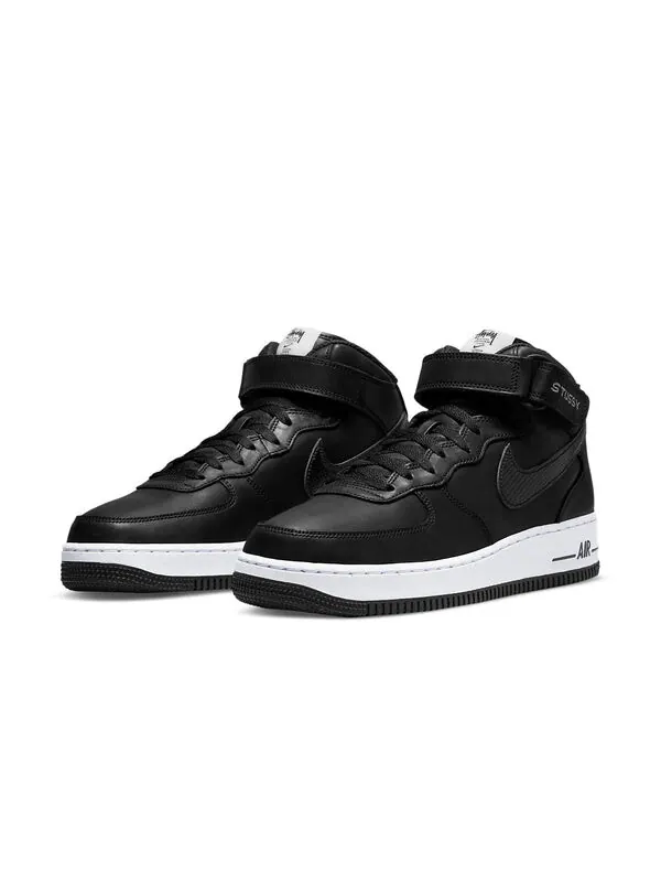 Кроссовки x stussy air force 1 mid Nike — изображение 3 из 4, черный/белый