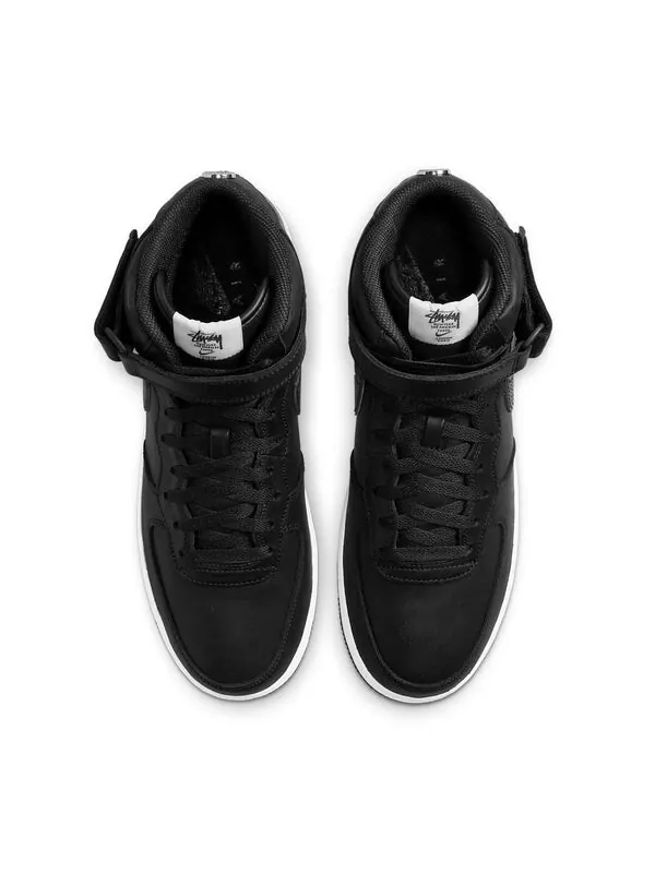 Кроссовки x stussy air force 1 mid Nike — изображение 4 из 4, черный/белый