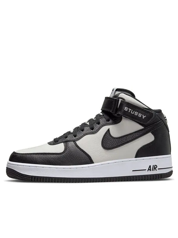 Кроссовки x stussy air force 1 mid Nike — изображение 1 из 4, черный/серый/белый