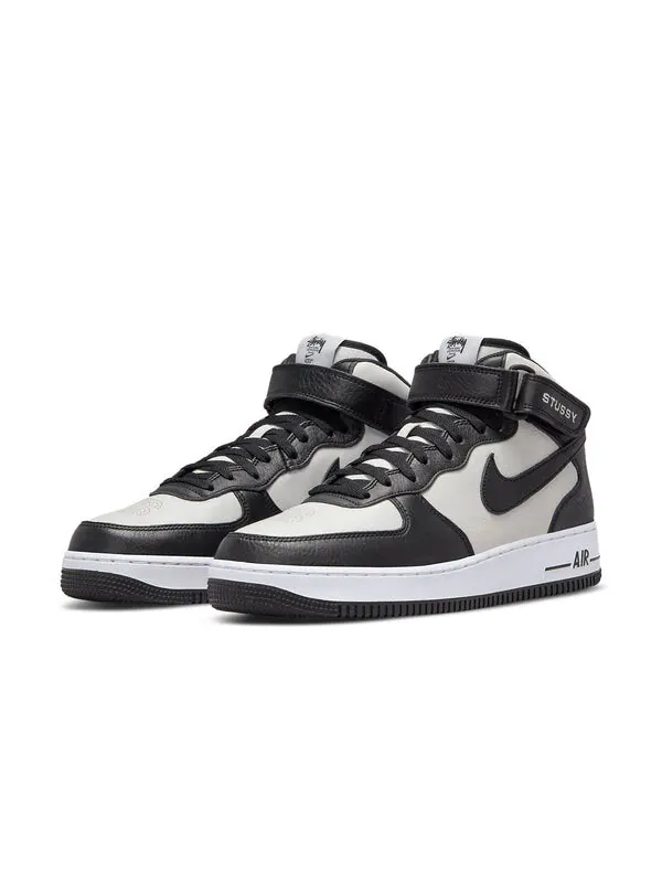 Кроссовки x stussy air force 1 mid Nike — изображение 3 из 4, черный/серый/белый