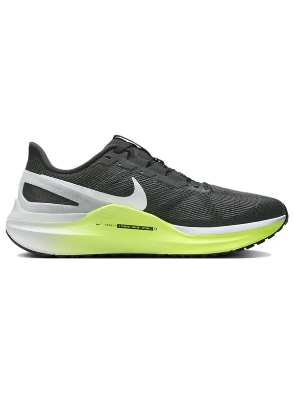 Кроссовки air zoom structure 25 'black volt white' Nike — изображение 2 из 4, платиновый/белый
