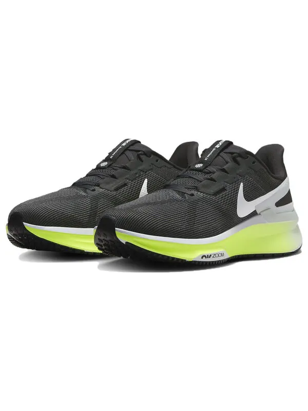 Кроссовки air zoom structure 25 'black volt white' Nike — изображение 3 из 4, платиновый/белый
