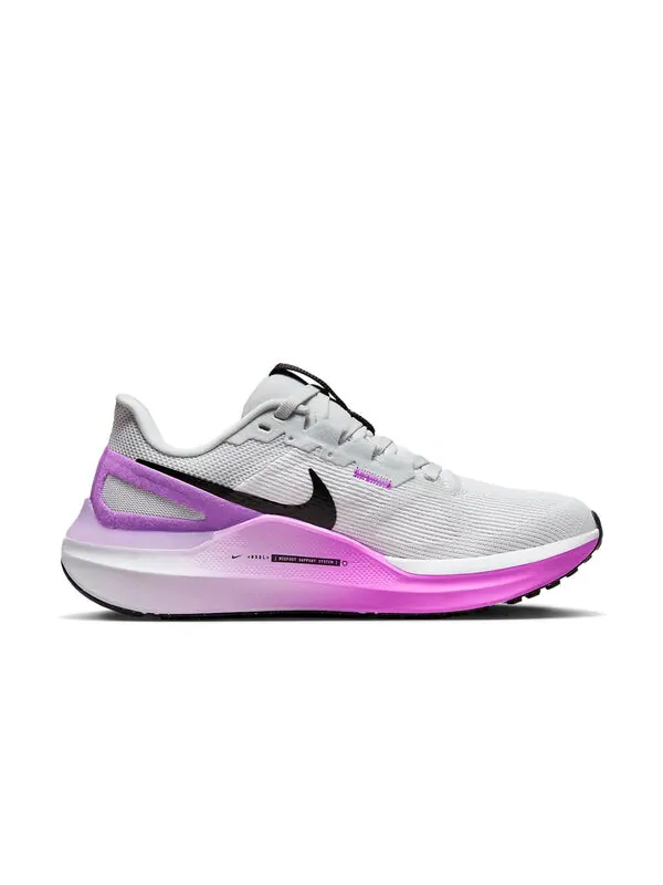 Кроссовки Air Zoom Structure 25 Nike — изображение 2 из 4, белый/платиновый//черный