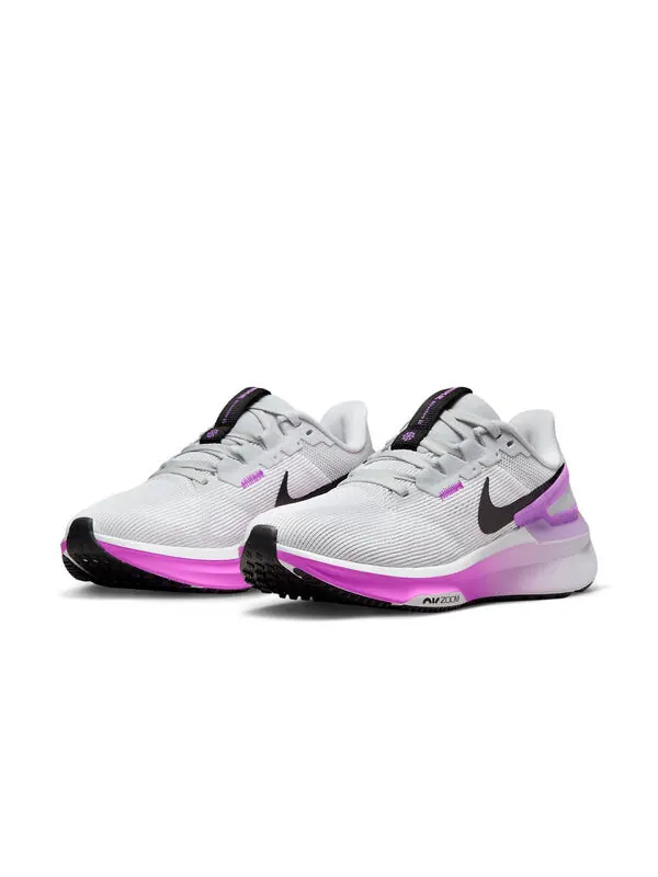 Кроссовки Air Zoom Structure 25 Nike — изображение 4 из 4, белый/платиновый//черный