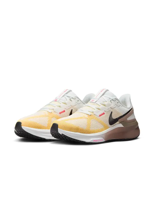 Кроссовки air zoom structure 25 'summit white mink brown black' Nike — изображение 3 из 4, белый/коричневый//черный