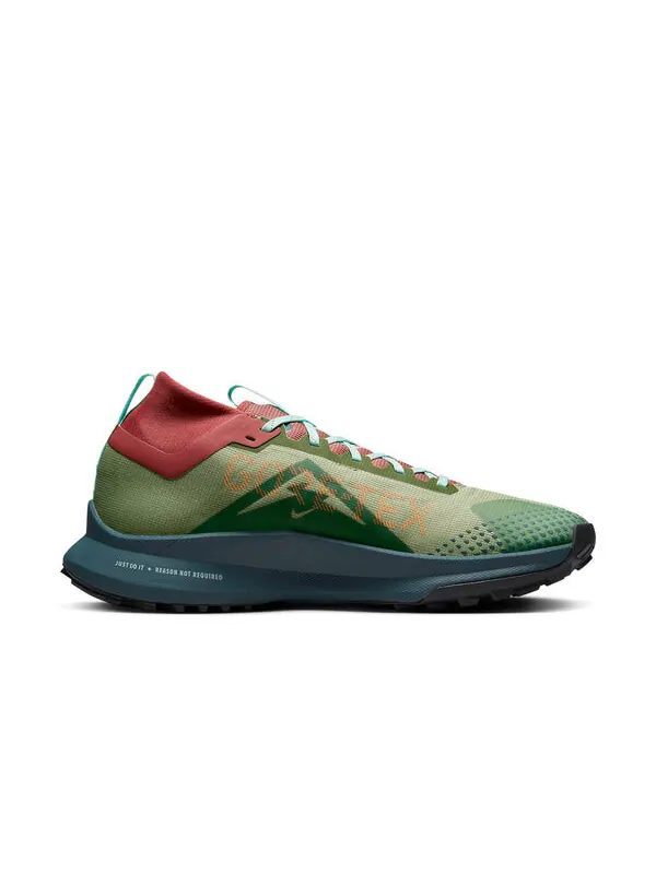 Кроссовки react pegasus trail 4 gore-tex 'alligator orange trance' Nike — изображение 2 из 4, зеленый